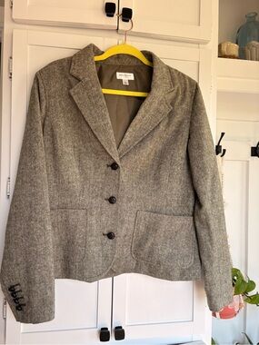 Isaac Mizrahi Gray Tweed Blazer
